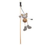 Canvas kattenspeelhengel beer