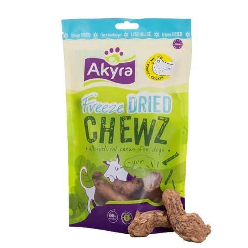 Akyra Freeze Dried Chewz kippennekken Akyra freeze-dried Chewz Kippennekken