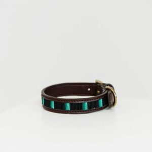 Halsband Kentucky handgemaakte parels Zwart