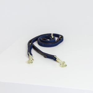 Leiband Kentucky gevlochten nylon navy 2M
