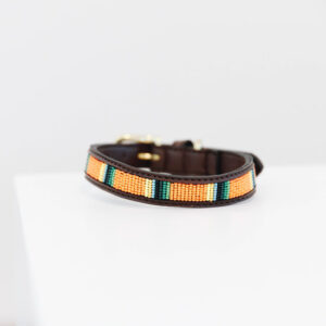 Halsband Kentucky handgemaakte parels pure orange