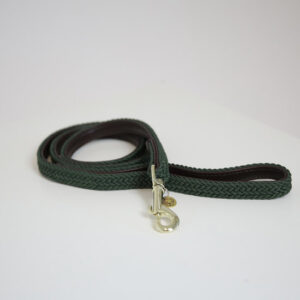 Leiband Kentucky gevlochten nylon olijfgroen