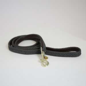Leiband Kentucky gevlochten nylon grey