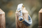 Halsband Kentucky velvet light blue