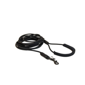 Sleeplijn Kentucky Soft rubber zwart 3 meter