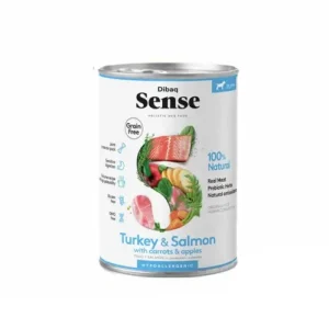 Natvoer hond Dibaq Sense puppy - zalm en kalkoen