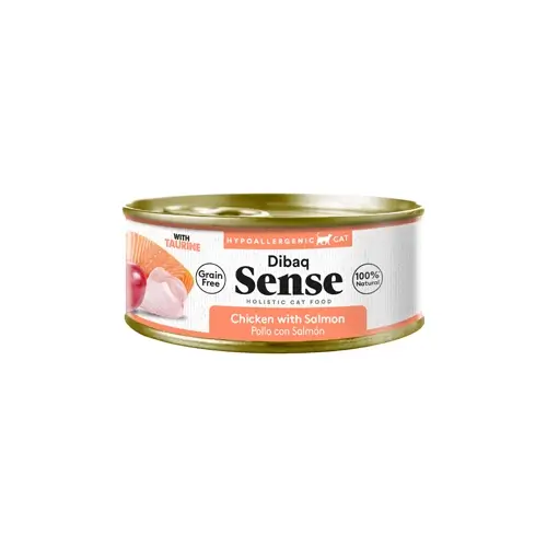 Natvoer kat Dibaq sense kip en zalm