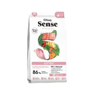 Kattenbrokken Dibaq sense Kitten - kalkoen en zalm