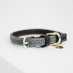 Halsband Kentucky Gevlochten Nylon Grijs