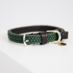 Halsband Kentucky Gevlochten Nylon Groen
