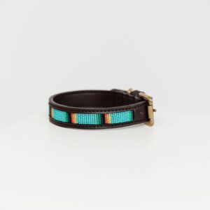 Halsband Kentucky handgemaakte parels light blue