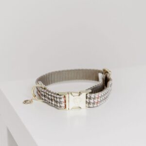 Halsband Kentucky Pied de Poule beige