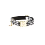 Halsband Kentucky Pied de Poule zwart