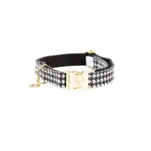 Halsband Kentucky Pied de Poule zwart